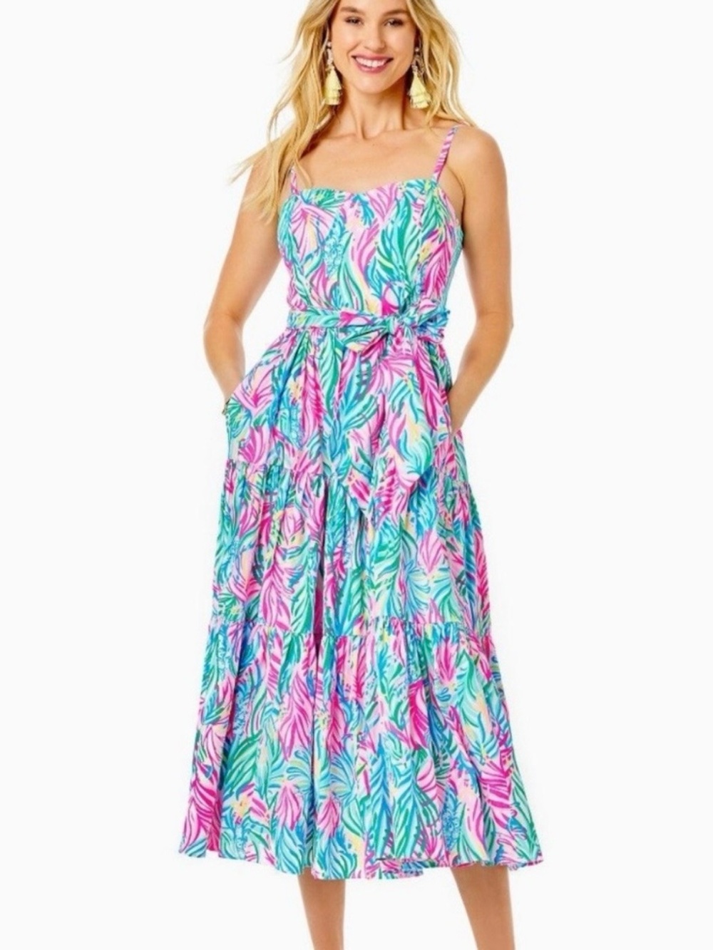 🪸not for sale Lilly Pulitzer Edith midi dress in Sea turtle Soirée